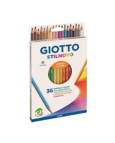 Pastelli Matite Colorate Giotto Assortiti Confezione da 36 pezzi 3,3 mm -  Cartolibreria - - Multistore Convenienza