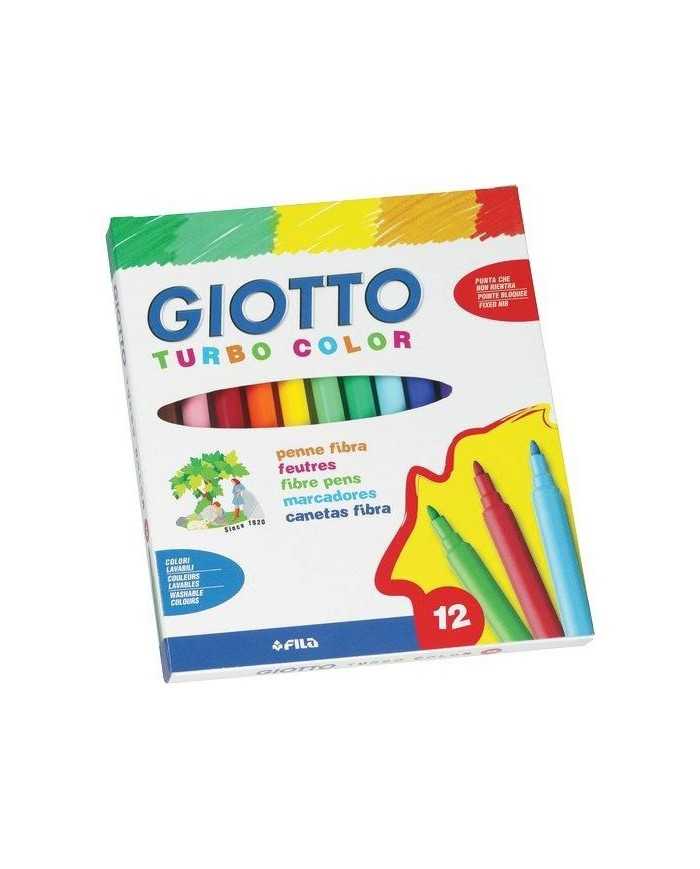 GIOTTO Pennarelli Turbo Maxi, Colori Assortiti (confezione 24 pezzi) -  Pennarelli